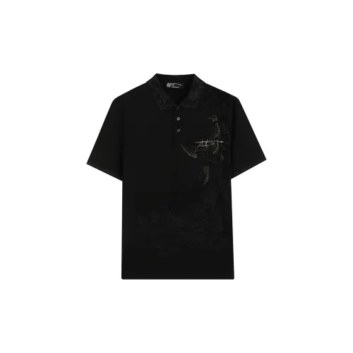 ANDREW MACKENZIE Polo Shirts Men Black