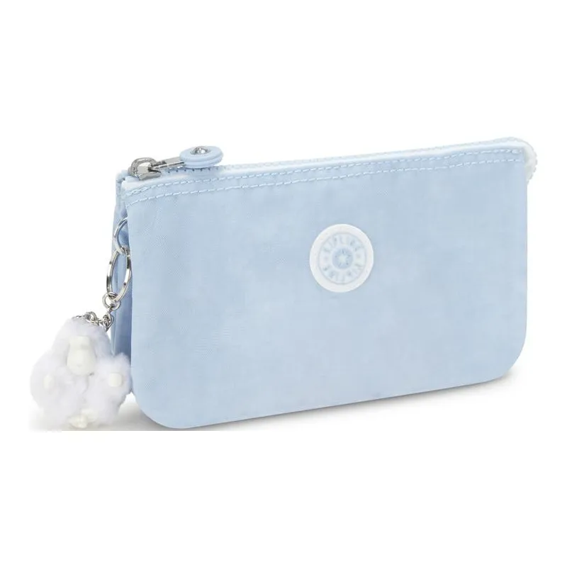 Kipling Recycled Polyamide Wallet Storage Bag, Clutch Large Size Women's Frost Blue-1