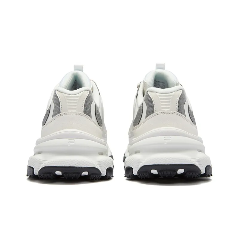 FILA FUSION BRACKET Anti-Slip Wear-Resistant Moisture-Wicking Coverage Low-Top Casual Shoes Men's White-4