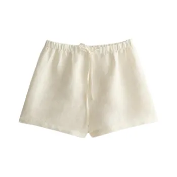 ZARA Pajama Pants Women's Raw White