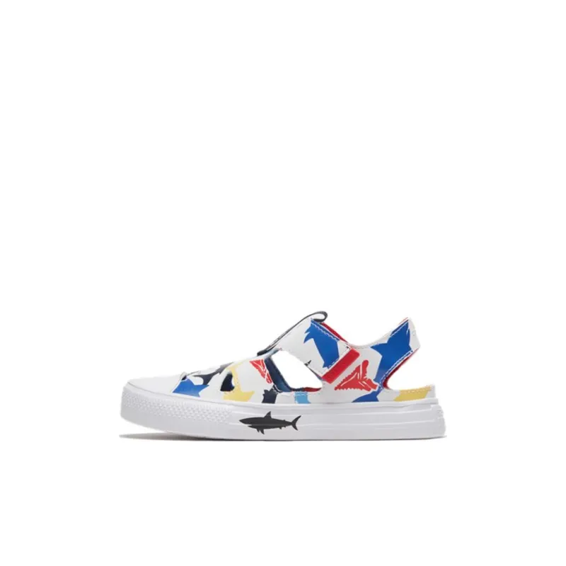 Converse Chuck Taylor All Star Slip-Resistant Children's Sandals White Red Blue Children Aged 3-7 Years Old-0