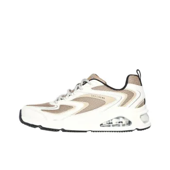 Skechers Street Breathable Low Top Casual Shoes Women's White Tan