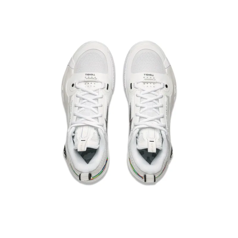 LiNing WOW 10 Way Of Wade 10 Anti Slip Wear Resistant Low Top Basketball Shoes Men's White Gray-3