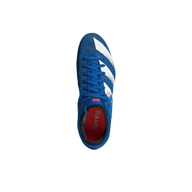Adidas Sprintstar Cushioning Wear Resistant Low Top Running Shoes Unisex Blue White-3