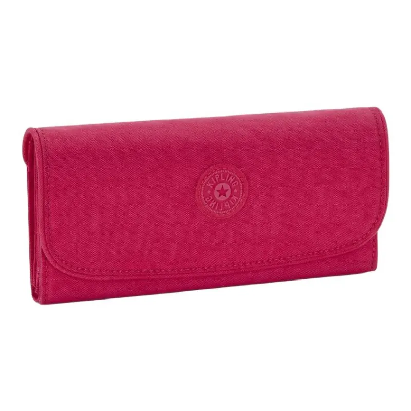 Kipling Recycled Polyamide Wallet Large Size Women's Paper Shred Pink-1