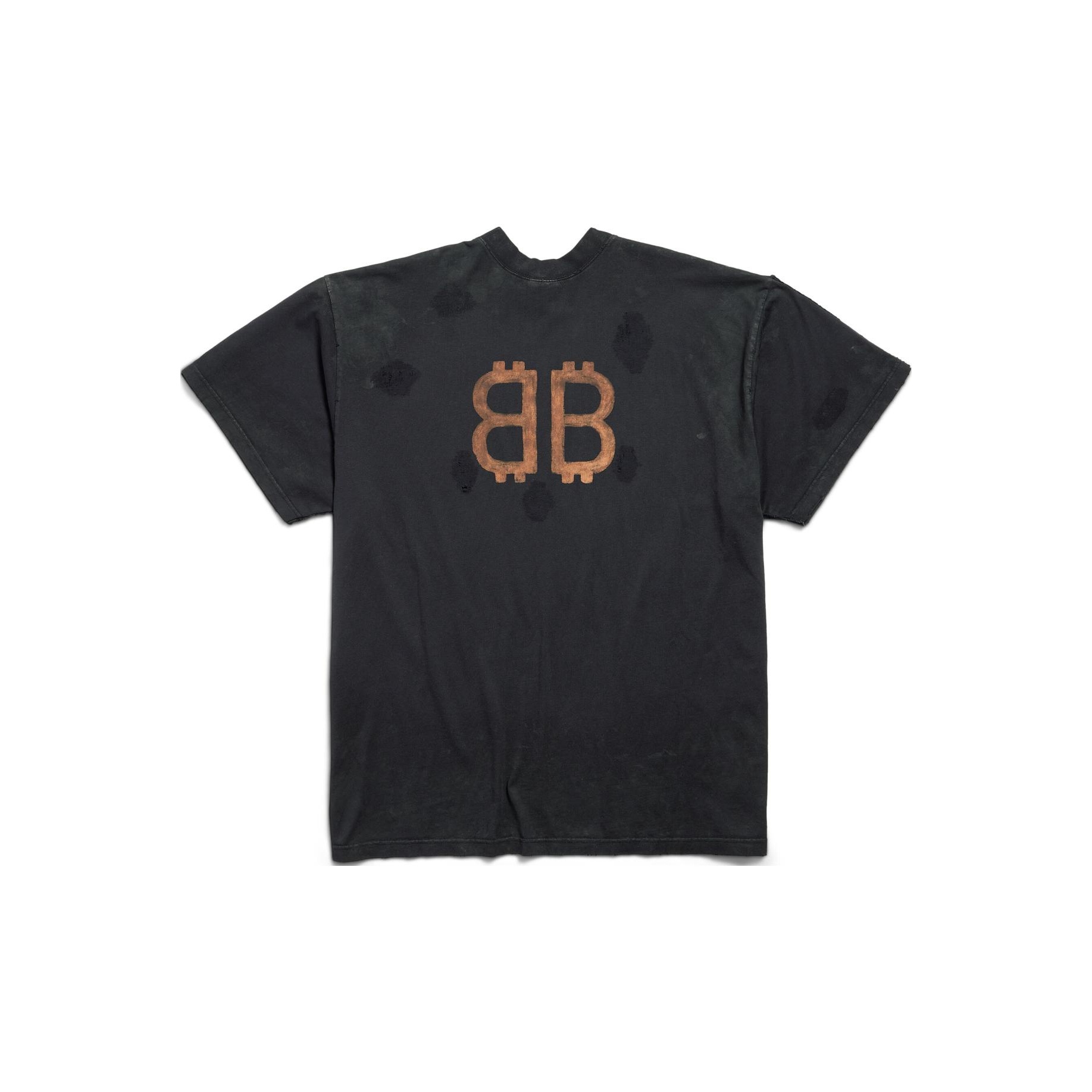Balenciaga Paris Moon Vintage Oversized T-Shirt - POIZON