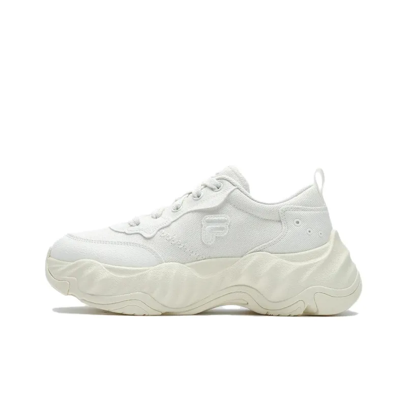 FILA FUSION STARFISH II Anti Slip Wear Resistant Low Top Casual Shoes Women's Snow-0