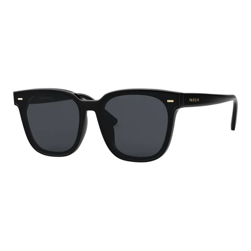 PARZIN Square Sunglasses Unisex Black-0