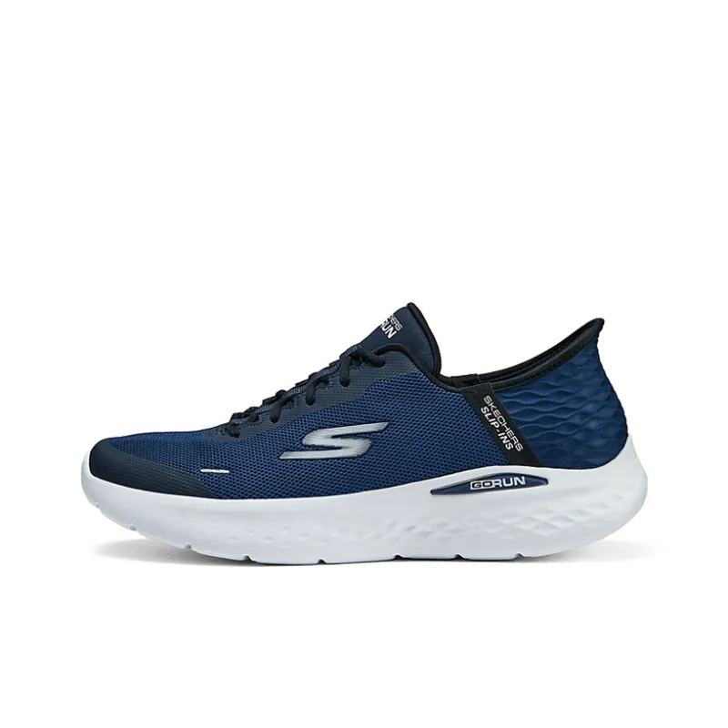 Skechers Anti-Slip Wear-Resistant Low-Top Casual Running Shoes Men's Blue-0