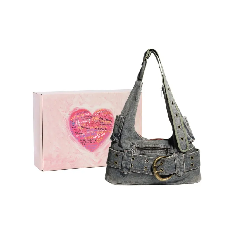 NATTY PU Handbag Crossbody Bag Shoulder Bag Women's Denim Blue-9