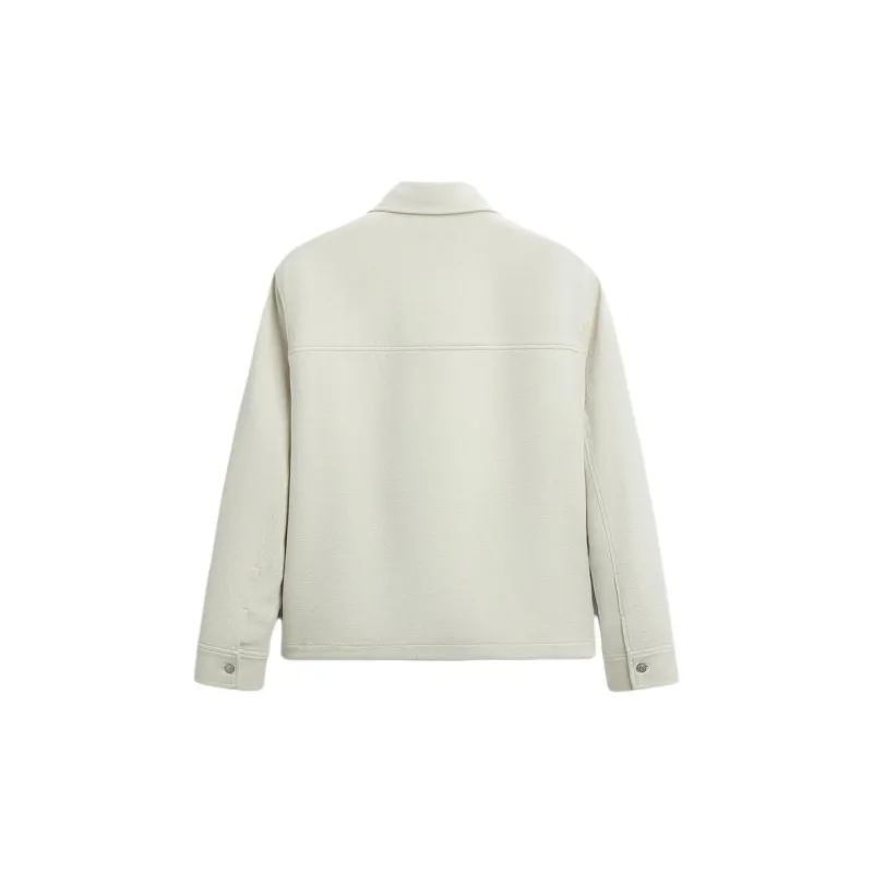 ZARA Jackets Men White-1