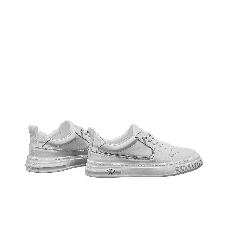 JANE HARLOW Low-Top Skateboard Shoes Men's White Gray-4
