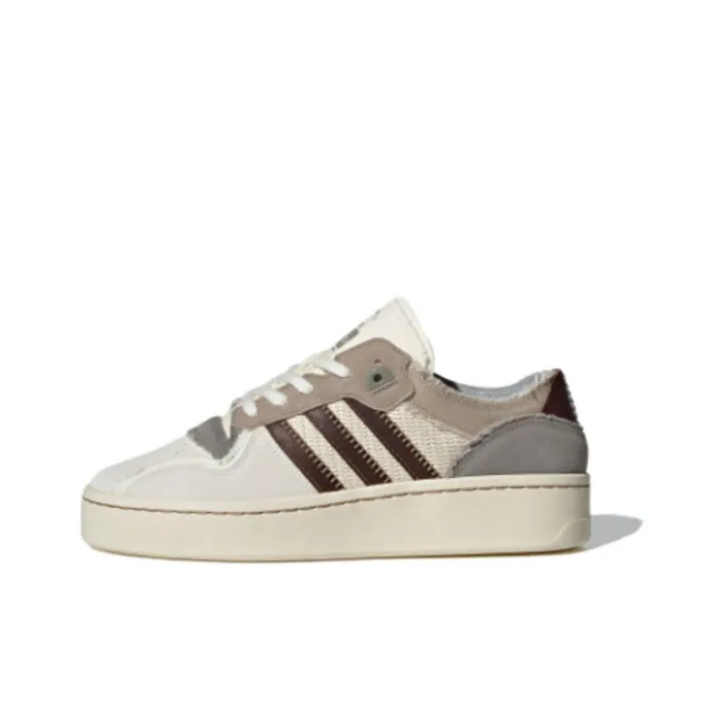 Adidas Originals Rivalry Anti Slip Wear Resistant Low Top Skateboard Shoes Unisex Beige Brown-0