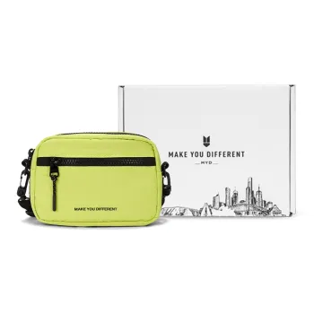 MYD Polyester One Shoulder Cycling Crossbody Bag Regular Unisex Green Jujube Light Yellow
