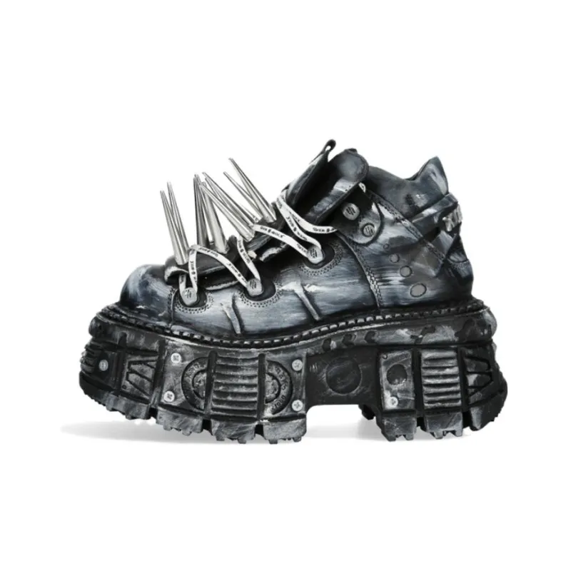 NEW ROCK Casual Shoes Unisex Black-0