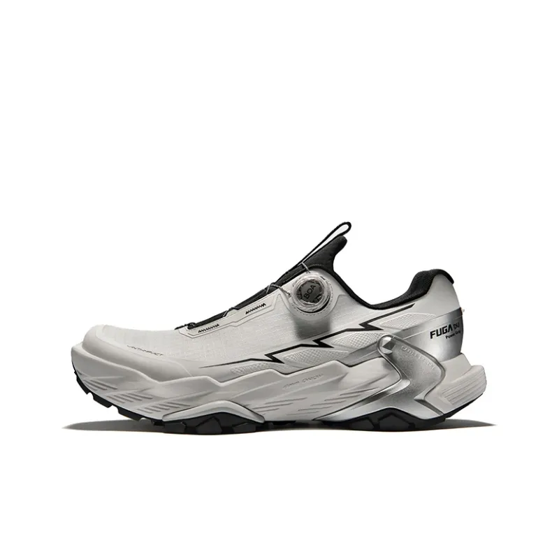KAILAS FUGA DU BOA Running Shoes Women's Low Top Cloud White Metallic Silver/Ink Black/Dark Gentian Purple Metallic Silver-0