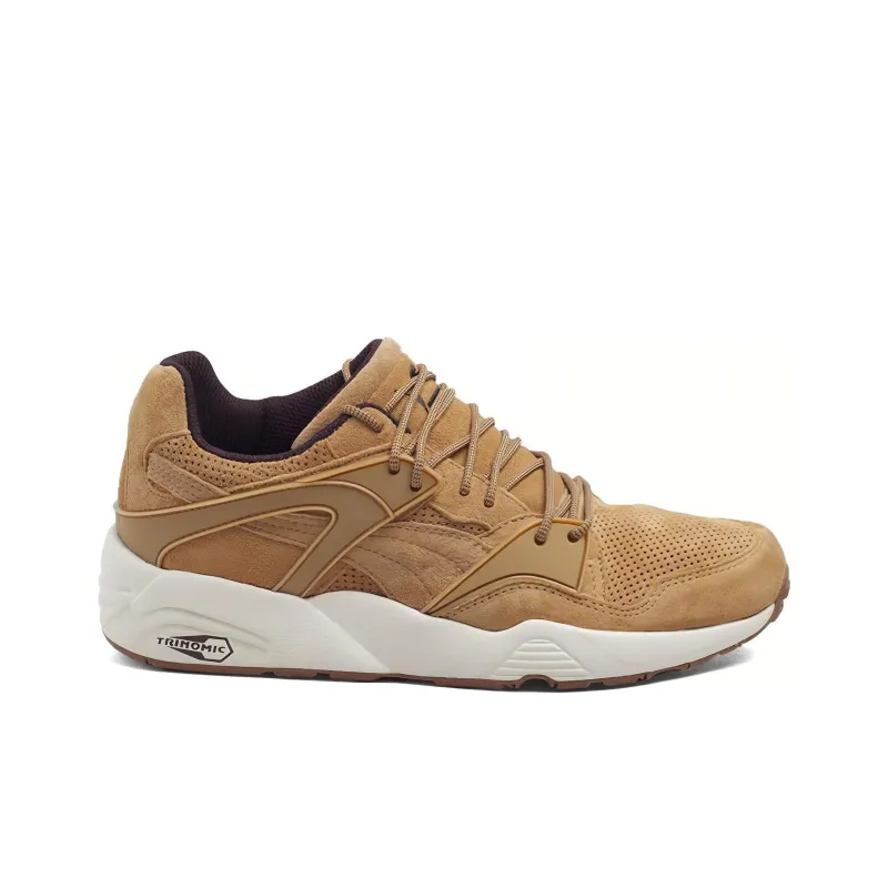 PUMA Blaze Of Glory Cushioning Breathable Lightweight Low Top Marathon Running Shoes Unisex Brown White-1