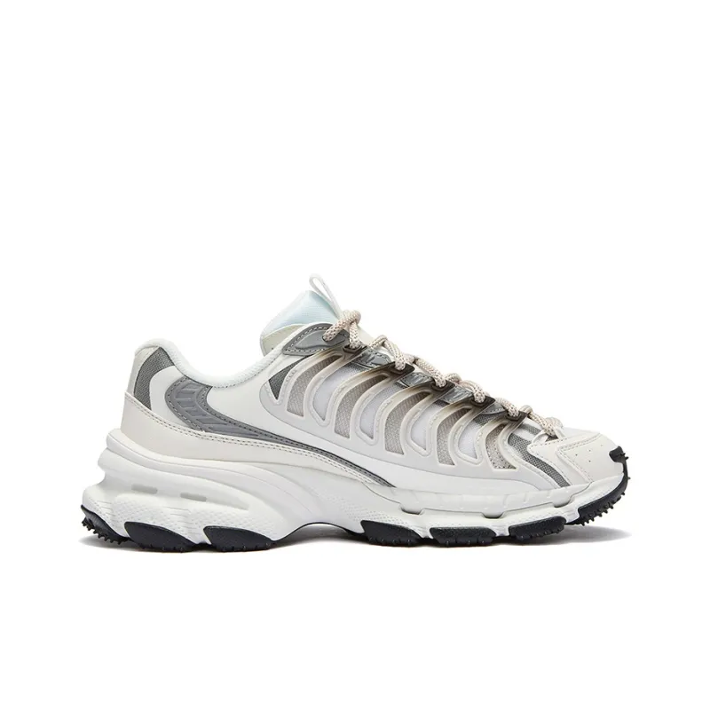 FILA FUSION BRACKET Anti-Slip Wear-Resistant Moisture-Wicking Coverage Low-Top Casual Shoes Men's White-1