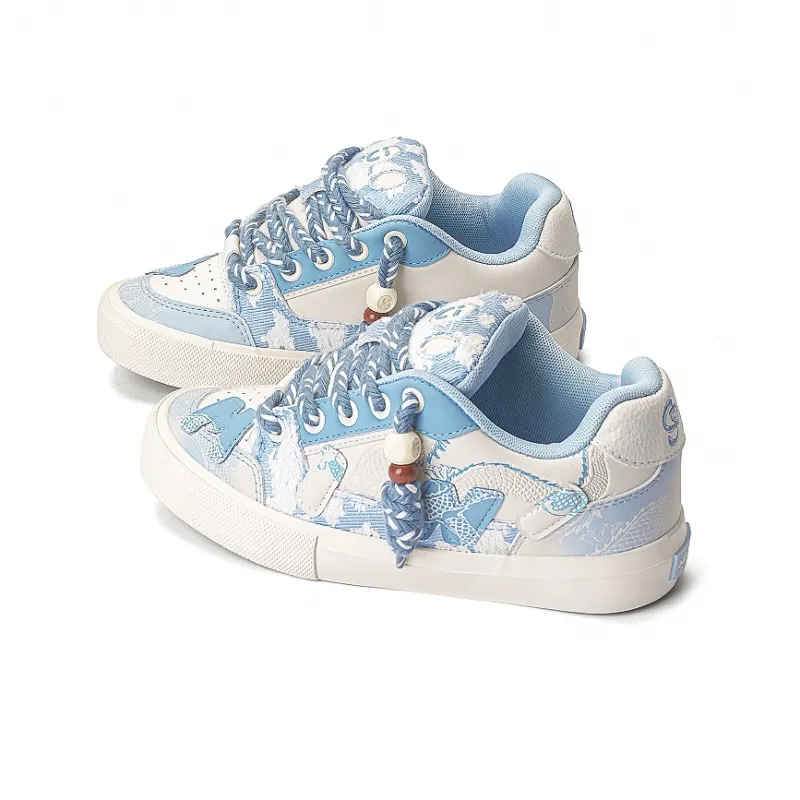 MINISO Low-Top Skateboard Shoes Unisex Marine Blue-0
