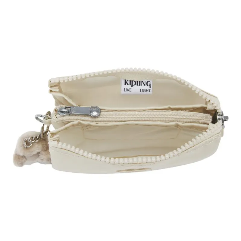 Kipling Polyamide Wallet Small Size Women's Beige Pearl-3