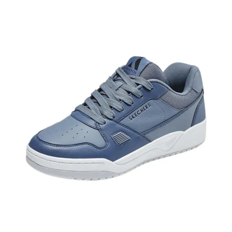 Skechers Lightweight And Breathable Low Top Skateboard Shoes Men's Marine Blue-2