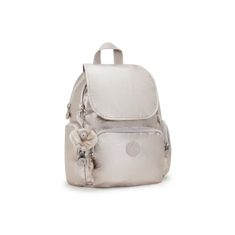 Kipling Polyamide Backpack Small Size Women's Metallic Finish-1