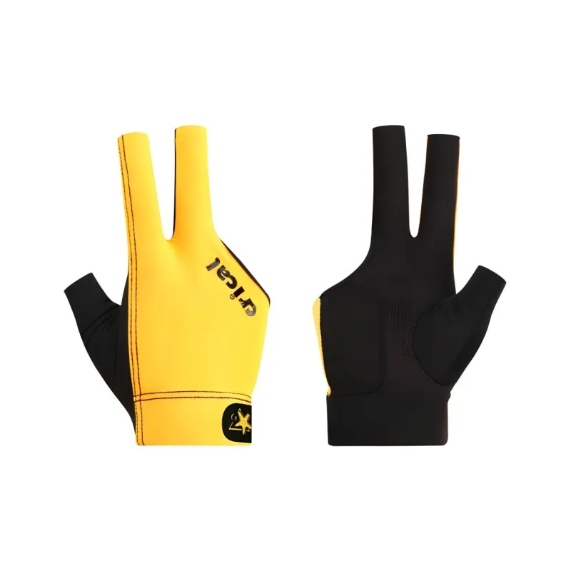 KONLLEN Billiards Three Finger Gloves Lycra Fabric Unisex Multicolor-5