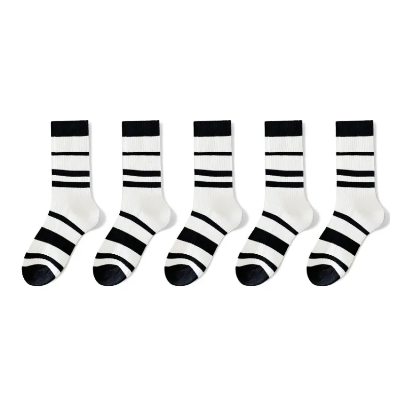 MIIOW Mid-Calf Socks Women's 5 Pack-11