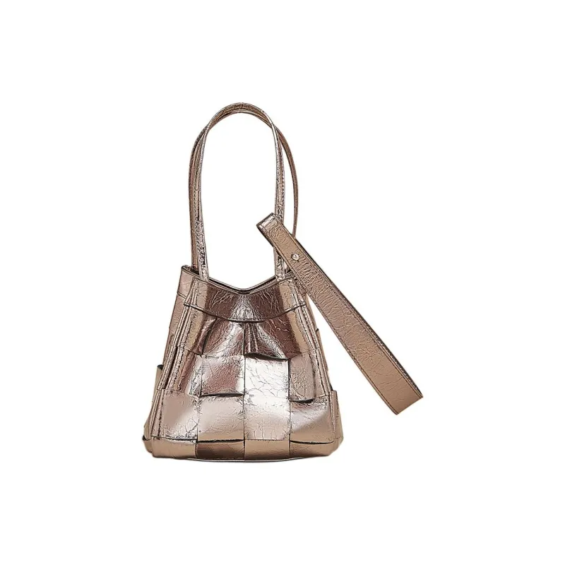 Marino Orlandi Synthetic Leather Bonded Cow Split Leather Handbag Small Size Women's Multicolor-5