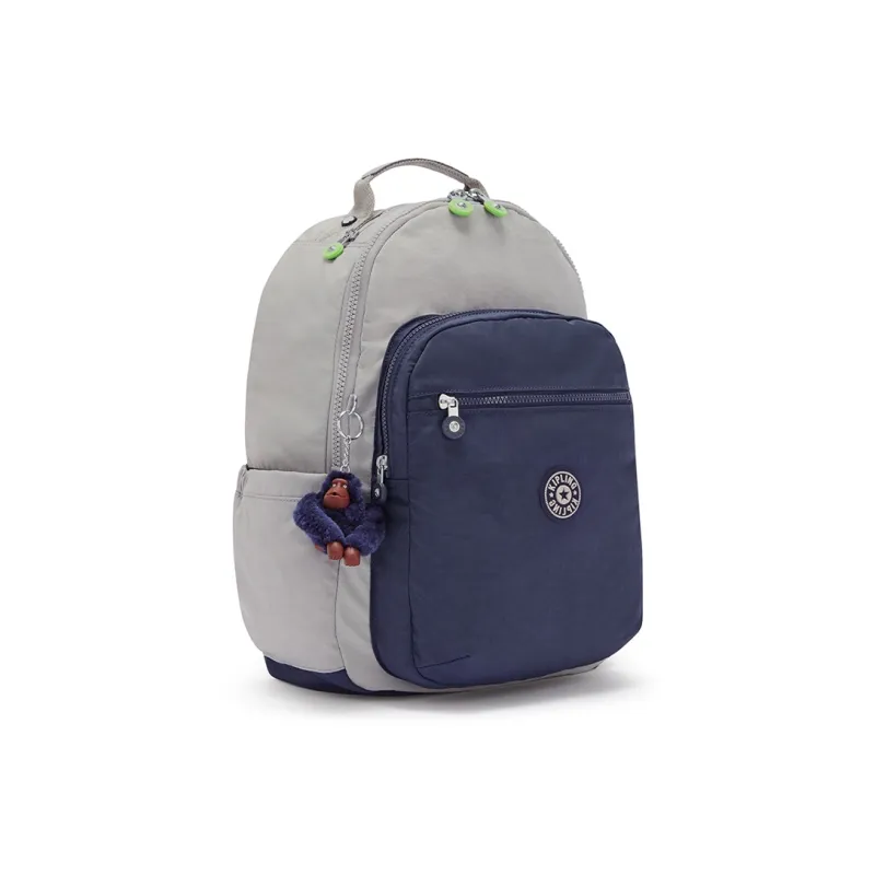 Kipling Polyamide Backpack Large Size Men's Naughty Gray-1