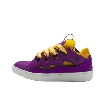 Lanvin Curb Low Top Skateboard Shoes Women's Purple