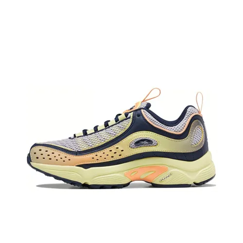 Reebok Daytona DMX Casual Shoes Women's Low-Top Light Yellow Blue