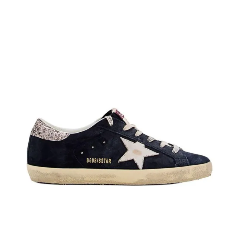Golden Goose Super Star Low Top Skateboard Shoes Women's Blue-1