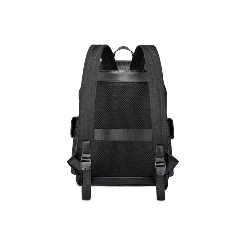 FAIRWHALE PVC Backpack Men's Graphite Gray/Dusty Blue/Withered Yellow Brown-3