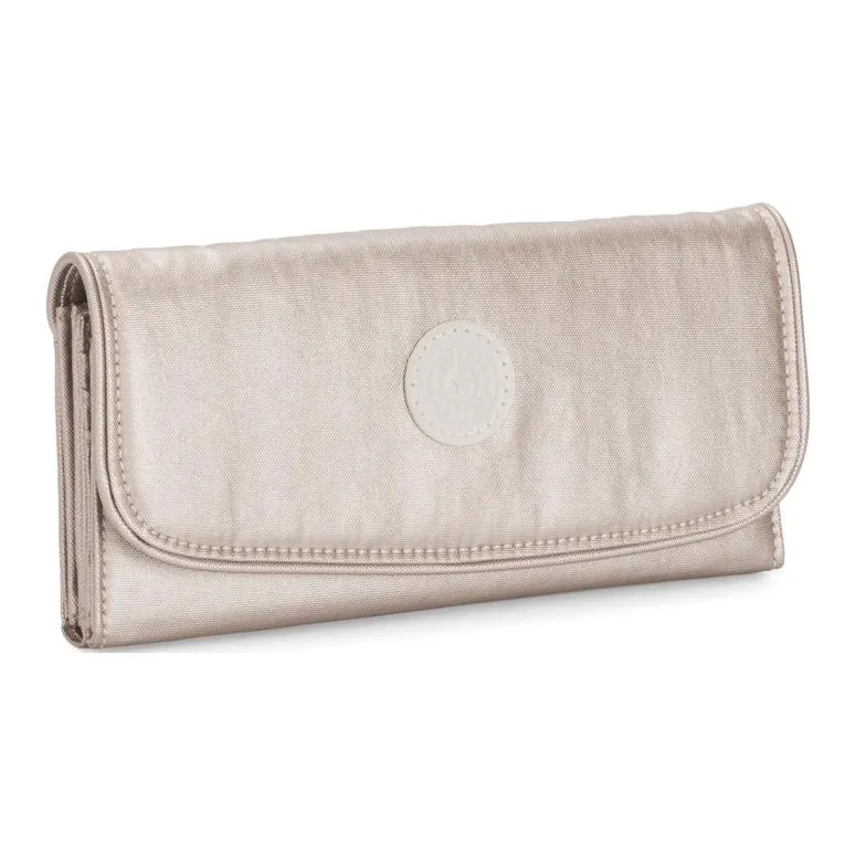 Kipling Polyamide Wallet Large Size Women's Metallic Finish-1