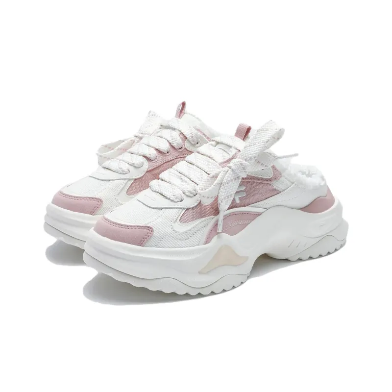 FILA FUSION BIANCO II Abrasion Resistant Slip Resistant Wrap toe Slippers Women's White Pink-1