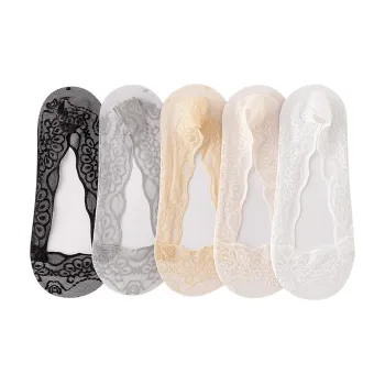 Caramella No Show Socks Women's 5 Pack Mixed Color
