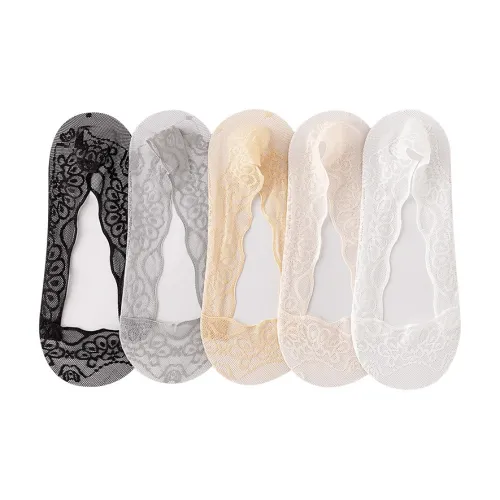 Caramella No Show Socks Women's 5 Pack Mixed Color