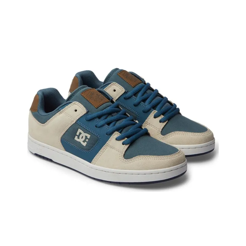 DC Shoes Low Top Skateboard Shoes Men's Blue Brown-2