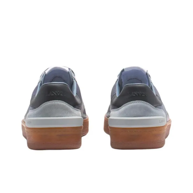 Lanvin Clay Low Top Skateboard Shoes Men's Gray-4