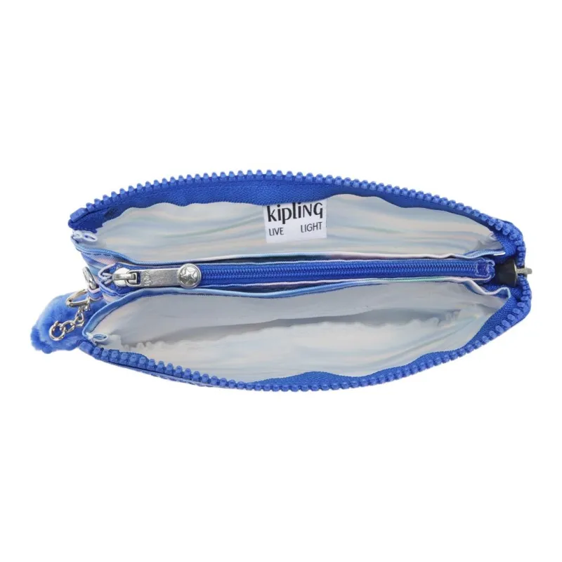 Kipling Recycled Polyester Wallet Large Size Women's Light Blue-3