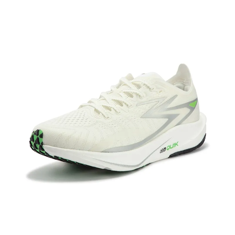 361° Speed Team Shock Absorbers Slip Resistant, Abrasion Resistant, Breathable Low Top Running Shoes Men's Silver White-1