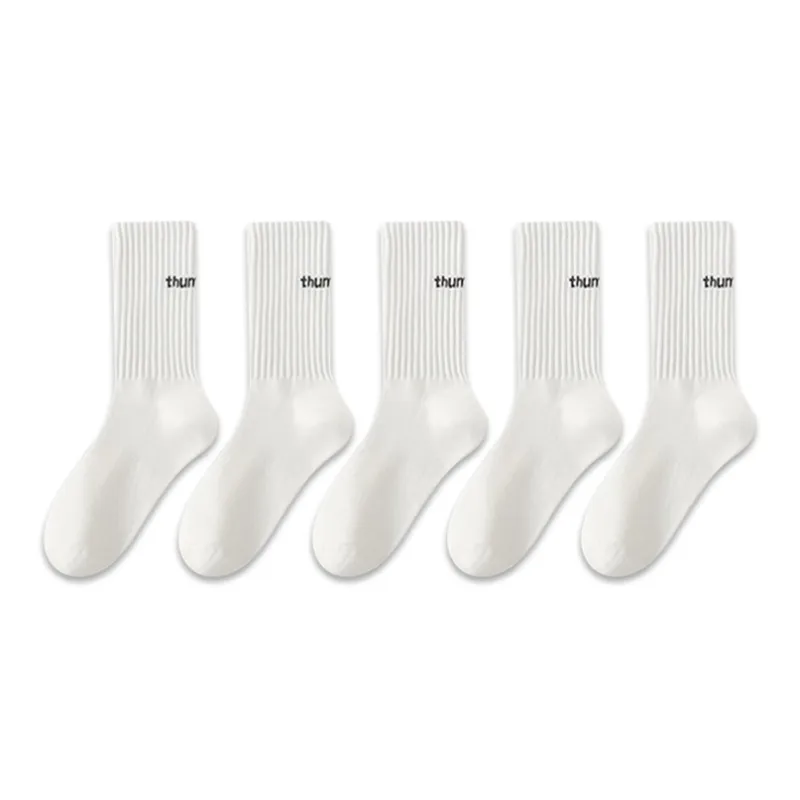 Mulong Family Mid Calf Socks Unisex 5 Pack-6