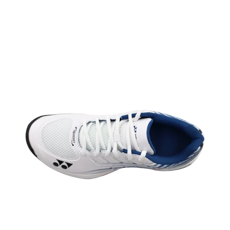 YONEX Balanced Support, Breathable, Lightweight, Impact Resistant Low Top Tennis Shoes Men's White Dark Blue-3