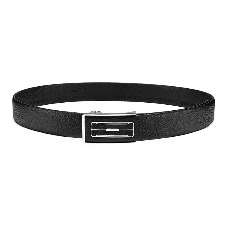 JAGUAR Minimalist Style Men's Automatic Buckle Genuine Leather Leather Belts Men's Width  3.5cm-3