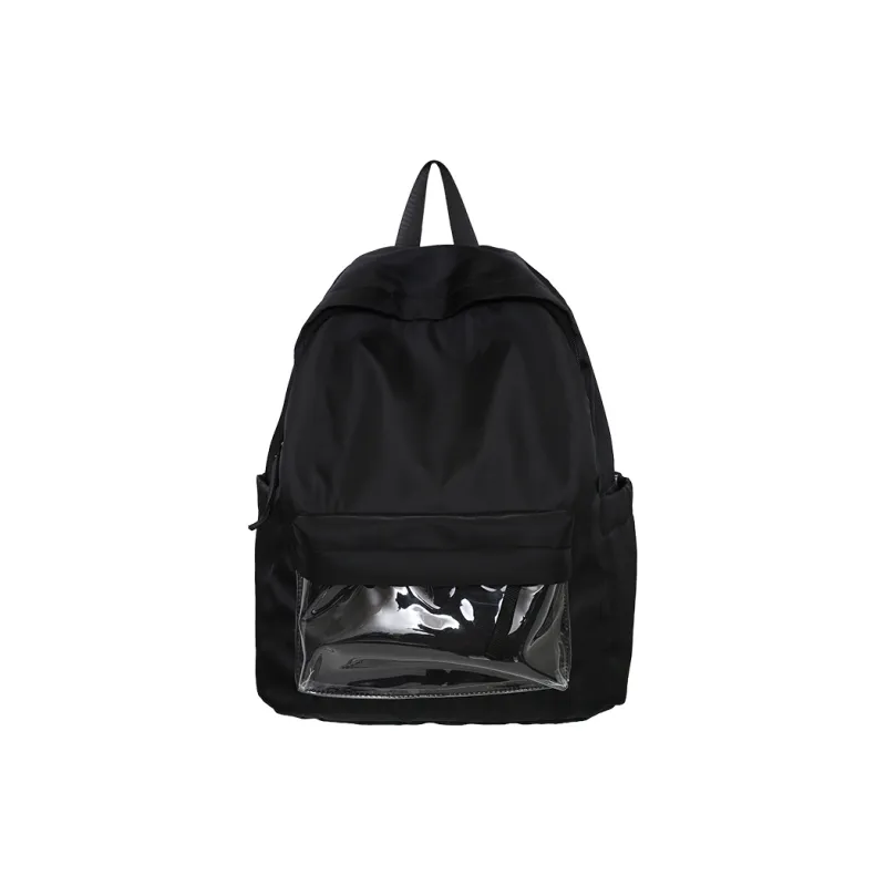KAKAXI Nylon Backpack Unisex Black/Gray/Pink/Blue-5