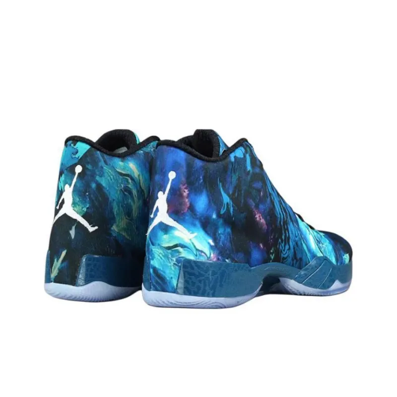 Jordan Air Jordan 29 Air Jordan XX9'CNY' Cushioning Anti-Slip And Wear-Resistant Mid-Top Basketball Shoes Men's Blue-3