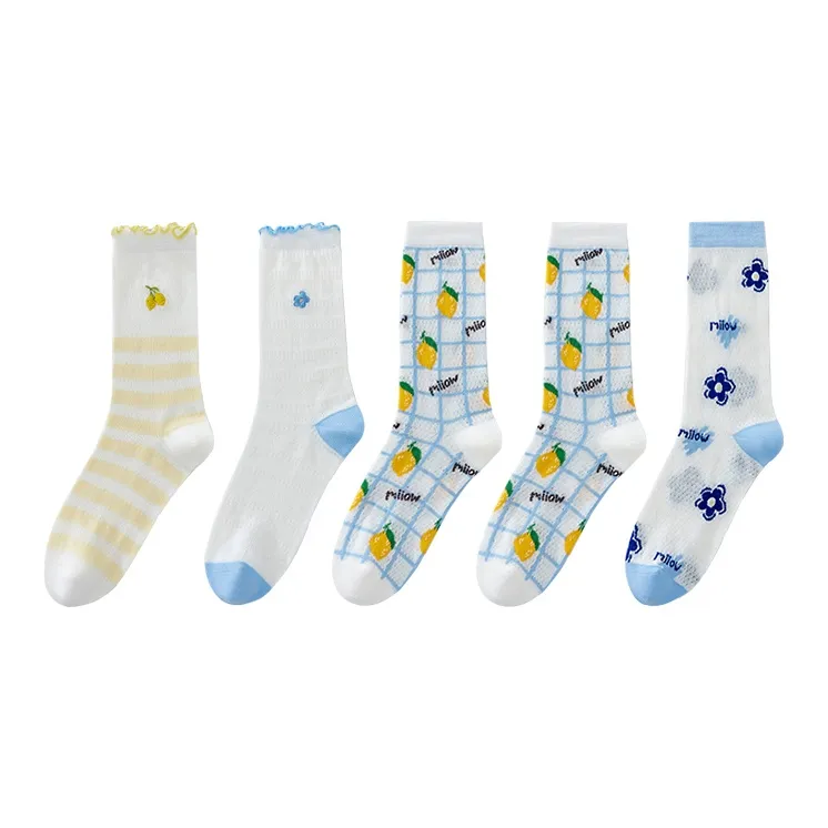 MIIOW Knee-High Socks Women's 5 Pack-5