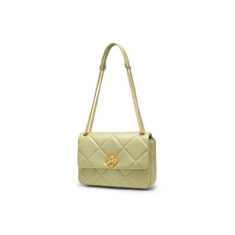 NUCELLE PU Small Square Bag One Shoulder Shoulder Bag For Women's Medium Size Women's White/Black/Pink-33