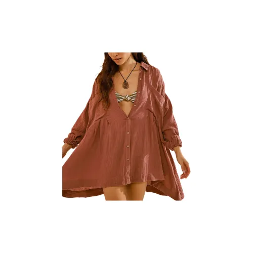 FREE PEOPLE Long-Sleeved Dresses Women's Antique Oak